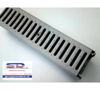CANALETTA CARRABILE CANALE DI SCOLO COMPONIBIL C/GRIGLIA PVC MODULARE 13X7,5X50
