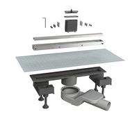 CANALETTA DOCCIA CANALISSIMA ALLUMINIO ORIZZONTALE KIT L 40 cm