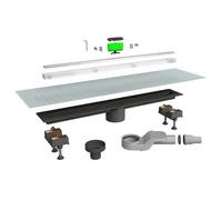 CANALETTA DOCCIA "CANALISSIMA" KIT MIXAGE Scarico centrale L. 90 cm