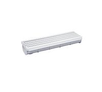 Canaletta Drenaggio Acqua Piovana - Kit Canalina completa con griglia 13X50 H 7,5 - Design modulare - Facile pulizia - Ideale giardini, cortili, bordo piscine - Antiscivolo - MADE IN ITALY