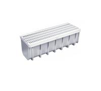 Canaletta Modulare Acqua Piovana Kit Canalina completa con griglia 13X50 20X50