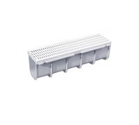Canaletta Modulare Acqua Piovana Kit Canalina completa con griglia 13X50 20X50