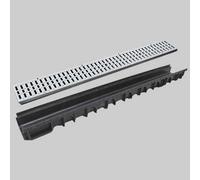 CANALETTA NOR MOD B CON GRIGLIA ZINCATA 13 x 100 H. 15 Canale Griglia