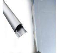canaletta portacavi Kit Passacavi In Argento, Pavimento In Metallo Per Nascondere I Cavi Facile Da Tagliare, Adesivo Per Nascondere I Cavi Tv Per Ufficio/cavi Televisivi(W 30mm/1.18in,4 pcs)