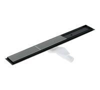 Canaletta scarico doccia lineare Idrostile reversibile 70 cm nero Nero