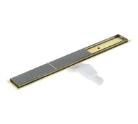 Canaletta scarico doccia lineare Idrostile reversibile 70 cm oro spazz Oro spazzolato