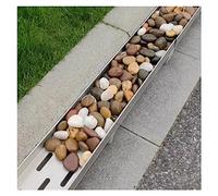 Canaletta Scolo Acqua Canale Di Drenaggio Per Marciapiedi, Cortile, Giardino, Terrazza All'aperto Canalina A Pavimento Con Profilo Profondo Di Drenaggio Per Trincee In Cemento(Size:100x17x15cm)