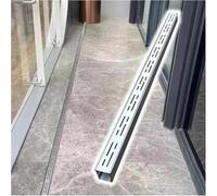 Canaletta Scolo Acqua Piovana Canalette di Drenaggio Strette, Canale di Scolo per Pavimenti di Vialetti Canale di Scolo in Acciaio Inossidabile Canale Scolo con Griglia Rimovibile(15x4cm/6x1.6in)