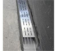 Canaletta Scolo Acqua Piovana Canalette di Drenaggio Strette | Coperchi Per Esterni Stretti In Acciaio Inox 304 Filtri Lineari Per Grondaie(7x5cm/2.7x2in)