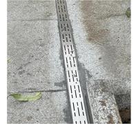 Canaletta Scolo Acqua Piovana Canalette di Drenaggio Strette for Patio Esterne, Sistemad di Drenaggio Esterno con Canaletta E Tubo di Scarico Sistemad di Drenaggio Esterno(5x5cm/2x2in)