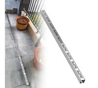 Canaletta Scolo Acqua Piovana Canalette di Drenaggio Strette, Griglia di Copertura per Scarico in Acciaio Inossidabile Canale di Scolo Esterno Copertura per Grondaie E Griglie(20x5cm/7.9x2in)