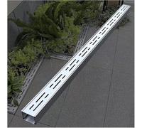 Canaletta Scolo Acqua Piovana Canalette di Drenaggio Strette per Patio Esterne, Canale di Scolo in Acciaio Inossidabile per Esterni Canale di Scolo per Bordo Piscina Kit(5x3cm/2x1.2in)