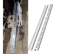 Canaletta Scolo Acqua Piovana Canalette di Drenaggio Strette per Patio Esterne, Kit di Drenaggio A Canale Sottile per Esterni Copertura Griglia in Metallo Acciaio Inossidabile(5x3cm/2x1.2in)