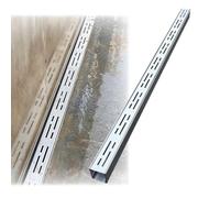 Canaletta Scolo Acqua Piovana Canalette di Drenaggio Strette per Patio Esterne, Sistemad di Drenaggio A Fossa in Acciaio Inossidabile con Griglia Kit di Drenaggio Francese(15x5cm/6x2in)