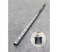 Canaletta Scolo Acqua Piovana Kit Griglia di Drenaggio Sottile in Metallo, Griglia per Canale Fognario per Fermare Le Foglie, Griglia per Marciapiede, Cortile/ Recinzione, Deviatore di Grondaia per Ac