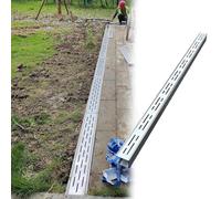 Canaletta Scolo Acqua Piovana Robusto Canale di Drenaggio per Cortile, Canale di Drenaggio Stretto in Acciaio Inox 304 per Esterni Griglie in Acciaio Inox per Il Drenaggio del Giardino(7x5cm/2.7x2in)