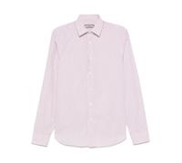 Canali - Camicia a Righe Rosse a Maniche Lunghe con Bottoni - - Shirts - Uomo - Rosa - 2XL