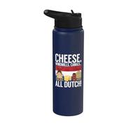 Canali dei mulini a vento del formaggio tutti olandesi Stainless Steel Insulated Water Bottle