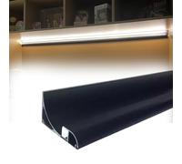 Canali e diffusori di strisce luminose a LED personalizzabili, stampaggio a corona bianca e nera, per armadietti, bagno, soffitto, parete, soggiorno, Home Theater, rondella in cartongesso (9 cm 1,4 m)