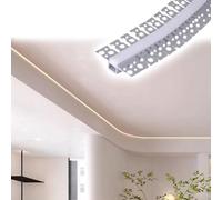 Canali luminosi lineari ad arco ad incasso resistenti, facili da installare, modanatura a corona, per teatro, ristoranti, appartamenti, confezione da 5 (1 m)