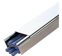 Canali per cavi quadrati per la gestione dei fili, copertura durevole del cavo sulla parete per uso interno ed esterno, manicotto di canalina Ethernet dell'acciaio inossidabile