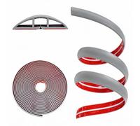 Canalina autoadesiva per cavi, 6 m, larghezza 5 cm, in PVC, facile da tagliare, protegge da inciampare, per parete, pavimento, scrivania
