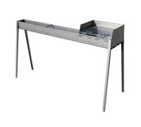 Canalina Cuoci Arrosticini con Barbecue paratia e griglia 80+40 cm Torino Grill