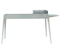 Canalina Cuoci Arrosticini in Acciaio Inox con braciere Miami Grill 80+40 cm