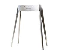 Canalina Cuocispiedini ed Arrosticini Inox professionale a carbone con piedi