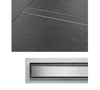 Canalina doccia scarico a pavimento acciaio inox piastrellabile Madeira 60 cm