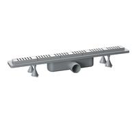 Canalina doccia sifonata in ABS con griglia in acciaio inox regolabile modell...