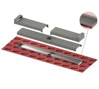 Canalina doccia TECEdrainline-evo, con rivestimento in piastrelle a parete, d...