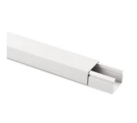 Canalina passacavi 15x17mm, barra da 2 metri, bianco, mini canala, minicanalina, condotto passacavi, in plastica PVC, per cavi, fili elettrici, fissaggio a parete, coperchio avvolgente