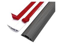 Canalina Passacavi 1Pc 1M Pavimento in Pvc Copertura del Cavo di Alimentazione autoadesiva Protezione Estensione Filo Elettrico Condotto Slot Maniche for Cavi Hider Coperture(Gray woodgrain)