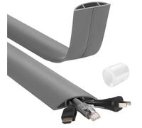 Canalina Passacavi Adesiva 1 pz Copricavo da pavimento 4 piedi, bianco, copricavo for prolunghe elettriche