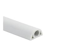 Canalina Passacavi Adesiva 1 pz. m/2 m prolunga copricavo da pavimento protezione for canalina di alimentazione pratico organizzatore cavi(WHITE,1m)