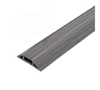 Canalina Passacavi Adesiva 1 pz mX4 cm Protezione for cavo di alimentazione autoadesiva da pavimento for cavi in silicone(Gray wood grain)