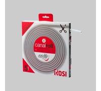 CANALINA PASSACAVI AUTOADESIVA FLESSIBILE ROSI 10x10 mm Rotolo 5 metri