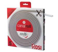 CANALINA PASSACAVI AUTOADESIVA FLESSIBILE ROSI 10x10 mm - Rotolo 5 metri - ROSI