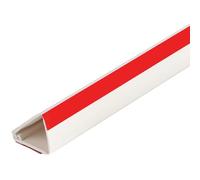 Canalina Passacavi Autoadesiva, Passacavi Pavimento Apertura Laterale, Canalina Calpestabile da 100 Cm per Gli Angoli Delle Pareti, Previene Inciampi(White,1.8 * 1.5cm/0.7 * 0.6in)