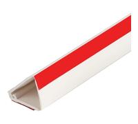 Canalina Passacavi Autoadesiva, Passacavi Pavimento Apertura Laterale, Canalina Calpestabile da 100 Cm per Gli Angoli Delle Pareti, Previene Inciampi(White,2.4 * 2cm/0.9 * 0.8in)