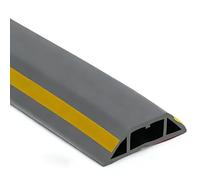 Canalina Passacavi Calpestabile, Passacavi Pavimento 100 cm Autoadesivi, Passacavo a Pavimento in Pvc Flessibile per Casa e in Ufficio, Prevenire Inciampi(Gray,5 * 1.4cm/2 * 0.5in)