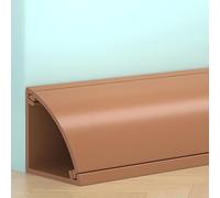 Canalina Passacavi Calpestabile Tagliabili per Angoli di Pareti, Canalina Calpestabile in PVC per Cavi di Prolunga per Proteggere I Cavi e Prevenire Gli Inciampi(Brown,2 * 2cm/0.8 * 0.8in)