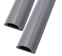 Canalina Passacavi Canaline per Cavi Elettrici, Capacità di Carico 200 kg, Design Tagliabile per Uffici Appartamenti e Centri Commerciali(Gray,100x7x1.8cm/39x2.8x0.7in)