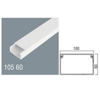 CANALINA PASSACAVI IN PVC MM 100X60 MT 2 CON COPERCHIO SCORREVOLE BIANCO