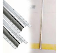 canalina passacavi muro 8 10 20 30 pezzi Copricavo in argento, canalina per cavi robusta 1 M lunghezza per cavi, striscia copertura protettiva cavi curva(20 PCS,W 46 MM H 10 MM)