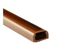 Canalina Passacavi Muro in PVC da 100cm Canalina Autoadesiva per Cable Management Ideale per Casa, Ufficio o Ambienti Esterni(Brown,1.8cm/0.7in)