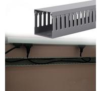 canalina passacavi muro Kit di gestione cavi con copertura a scatto inverso 10 pezzi, canalina per cavi di rete a fessura aperta per cavi di lunghezza 100 mm(W 100 MM H 50 MM)