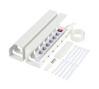 Canalina Passacavi Raccogli Cavi Scrivania Sistema Ordina Fili Cable 10x43x10 cm