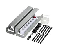 Canalina Passacavi Raccogli Cavi Scrivania Sistema Ordina Fili Cable 10x43x10 cm
